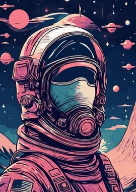 Astronaut Fantasy Galaxy 4