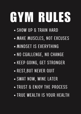 Gym rules Motivation Quote