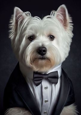 Well Dressed Westie Dog 1