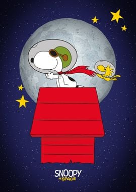 Snoopy and Woodstock Space