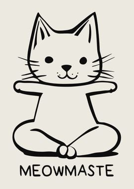 Meowmaste Yoga Cat