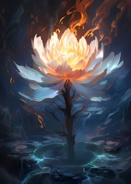 Cosmic Black Lotus Bloom