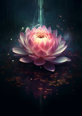 Cosmic Black Lotus Bloom