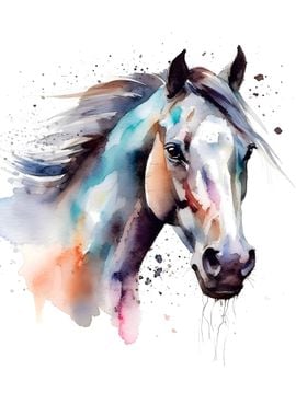 Horse Watercolor