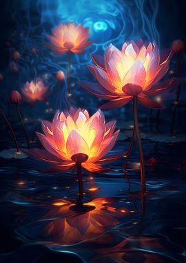 Cosmic Black Lotus Bloom