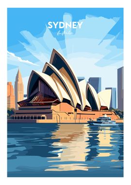 Sydney Travel Poster