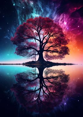 Tree of Life Cosmic Galaxy