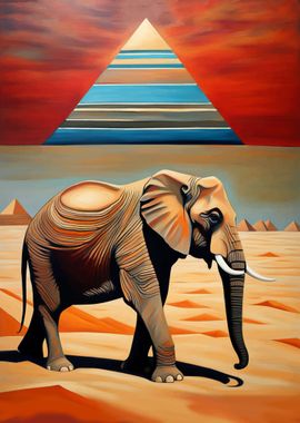 Elephant in Desert