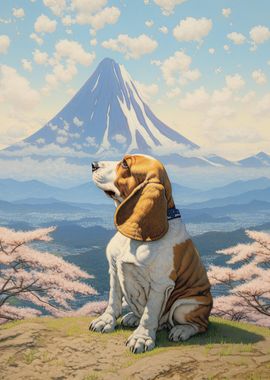 Basset Hound Mount Fuji