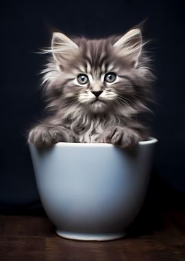 Maine Coon Cup Cat Kitten