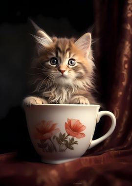 Maine Coon Cup Cat Kitten