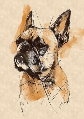 Vintage French Bulldog