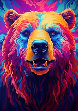 Synthwave Bear