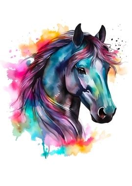 Horse Watercolor