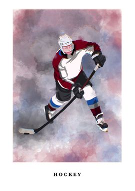 HOCKEY MINIMALIST ART