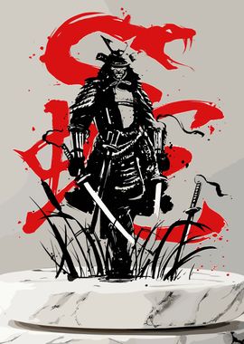 Samurai Red Snake