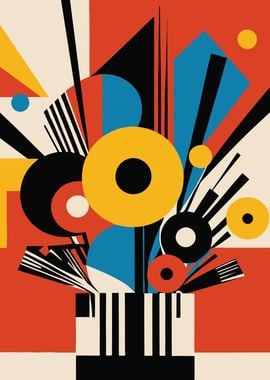 Bauhaus Bouquet Poster