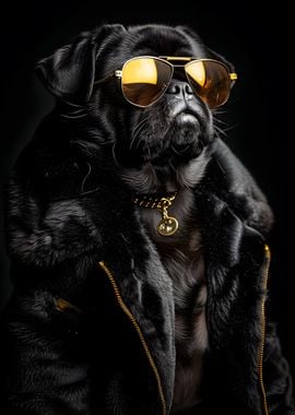 Mafia Pug Dog