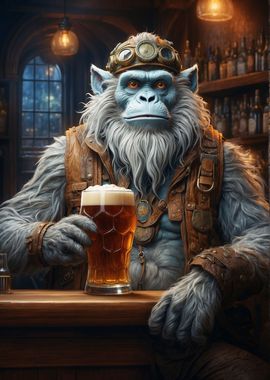 Steampunk Craft Beer Yeti