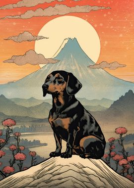 Dachshund Mount Fuji