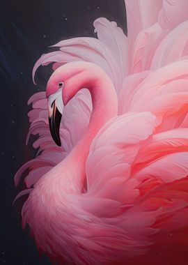 Elegant Pink Flamingo