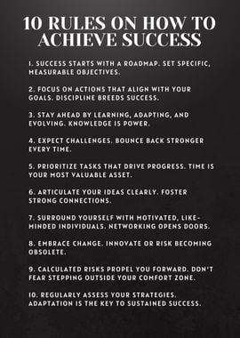 10 Success rules