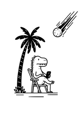 dinosaur relaxing