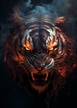 Wild Fire Tiger Head Cat