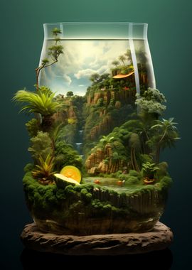 Colorful Nature Cocktail