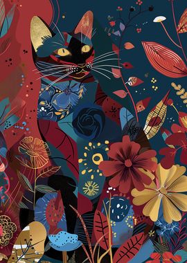 Floral Cat Chic