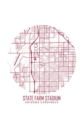 State Farm Stadium Map