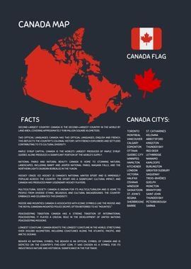 Canada map and facts