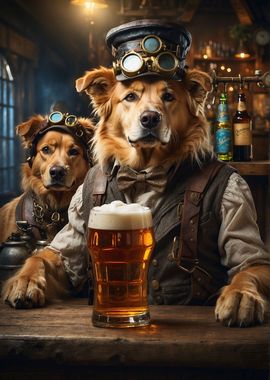 Golden Retriever Beer Dog