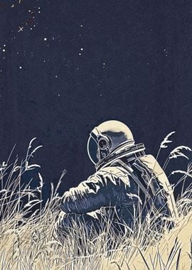 Astronaut And Nature