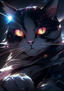 Space Anime Cat