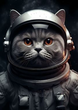 Astronaut Kitten Cat Katze