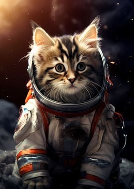 Astronaut Maine Coon Cat