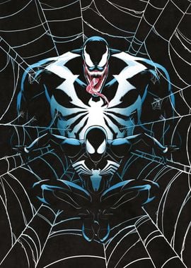 Venom and BlackSuit Spidey