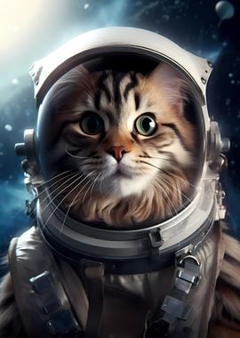 Astronaut Maine Coon Cat