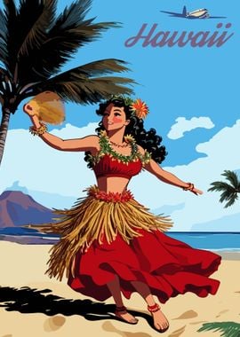 Fanving Hula Girl