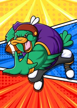 Rugby Player Duck Animal