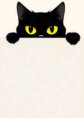 funny black cat 