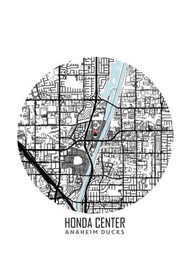 Honda Center Map