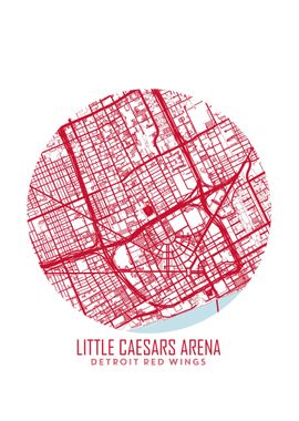 Little Caesars Arena Map