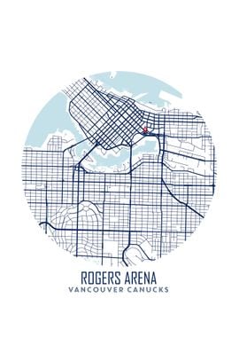 Rogers Arena Map