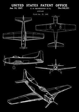 1945 Airplane Patent