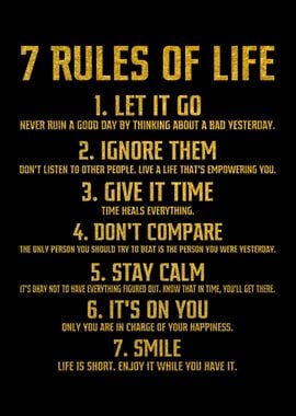 Rules Of Life