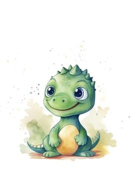 Cute baby dinosaur