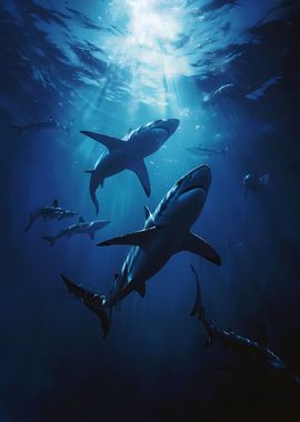 Group of Sharks