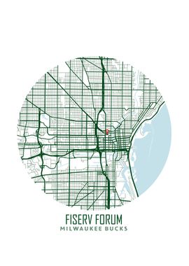 Fiserv Forum Map